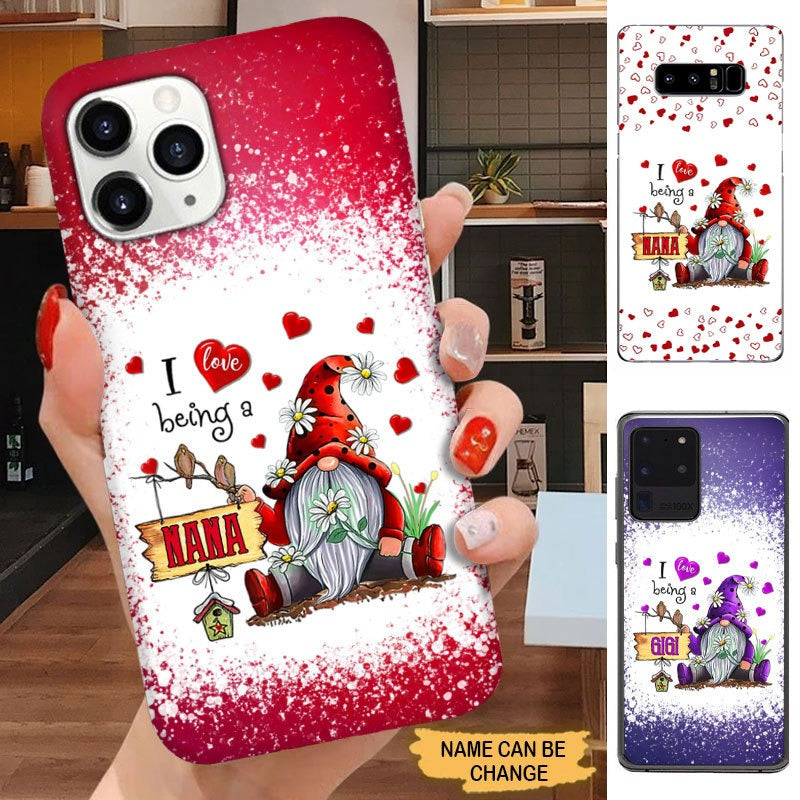 Gnome I Love Being A Nana GiGi Grandma Personalized Phone case Phone case FUEL 