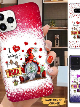 Gnome I Love Being A Nana GiGi Grandma Personalized Phone case