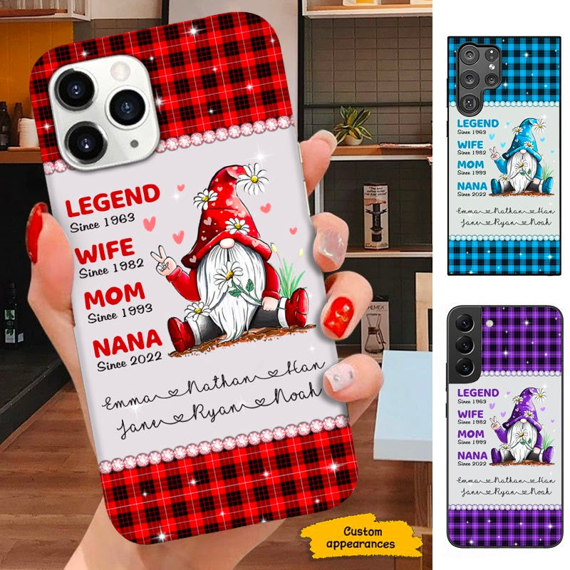 Gnome Legend Wife Mom Grandma Gnome Personalized Phone Case SC10112