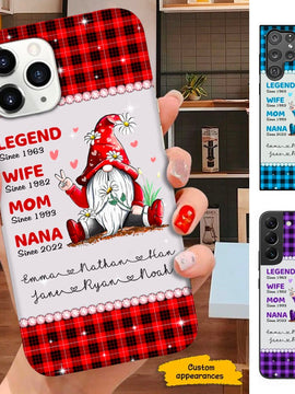 Gnome Legend Wife Mom Grandma Gnome Personalized Phone Case SC10112