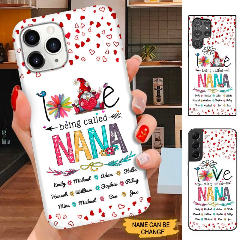 Gnome Love Being Called Grandma Nana Mommy Personalized Phone case SC18101 Phone case ShinyCustom Phone Case 