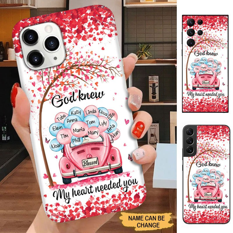 God knew My heart need You Grandma with Grandkids Personalized Phone case Phone case FUEL 