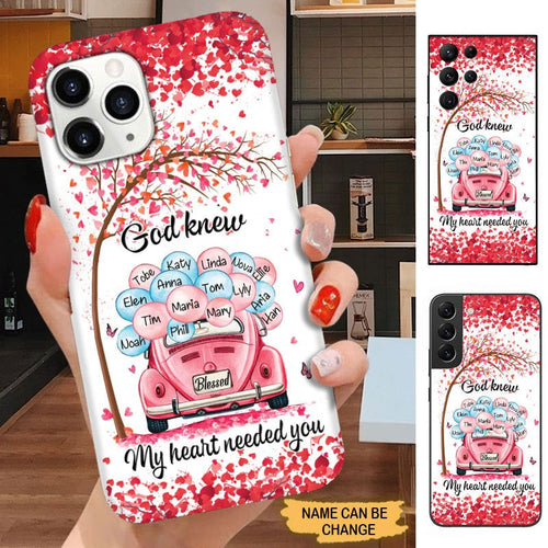 God knew My heart need You Grandma with Grandkids Personalized Phone case Phone case FUEL 