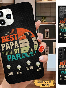 Golf Grandpa Best Papa by Par Personalized Phone case SC2289