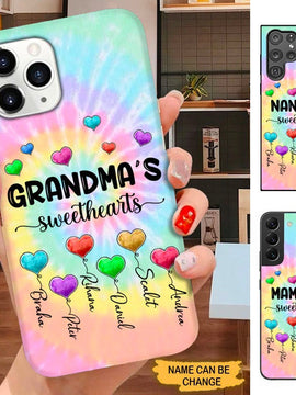 Grandma Nana Mommy Sweathearts Personalized Phone Case SC27109