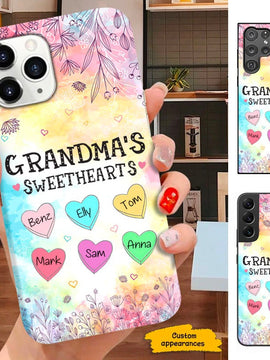 Grandma Nana Mommy Sweethearts Personalized Phone case SC271236