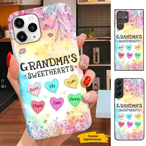 Grandma Nana Mommy Sweethearts Personalized Phone case SC271236