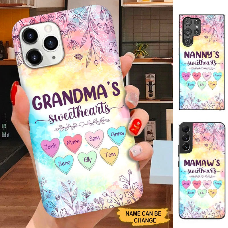 Grandma Nana Mommy Sweethearts Personalized Phone case SC3095 Phone case ShinyCustom Phone Case 