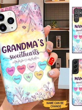 Grandma Nana Mommy Sweethearts Personalized Phone case SC3095