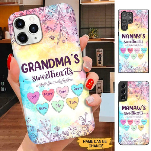 Grandma Nana Mommy Sweethearts Personalized Phone case SC3095 Phone case ShinyCustom Phone Case 