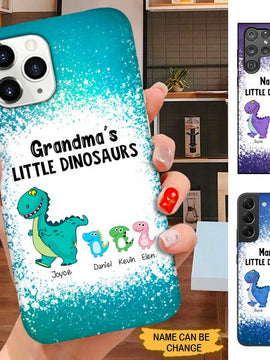 Grandma's Little Dinosaurs Mommy Auntie Personalized Phone Case SC25106