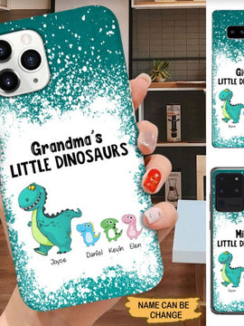 Grandma's Little Dinosaurs Mommy Auntie Personalized Phone Case