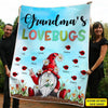 Grandma's Love Bugs Nana Mimi Gigi Personalized Blanket SC2761 Fleece Blanket Dreamship
