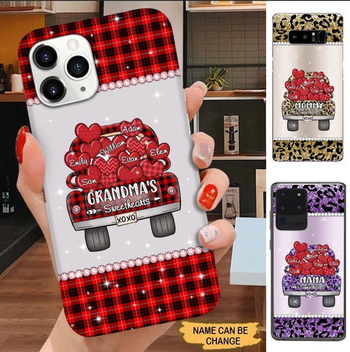 Leopard Pattern Grandma's Sweethearts Grandma Mommy Auntie Personalized Phone Case Phone case FUEL 