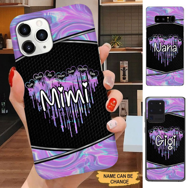 Grandma with Grandkids Mommy Auntie Hologram Personalized Phone Case Phone case FUEL 