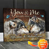 Personalized Couple Wolf Canvas Valentines Day Gift HP-15HL029 Canvas Dreamship