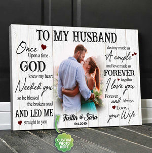 Husband and Wife Custom Photo Canvas HP-15HL031 Canvas Dreamship 