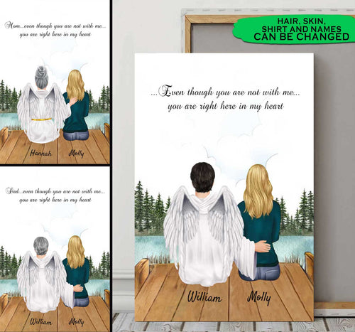 Personalized Memorial Gift wall art Canvas v3 Canvas Dreamship 
