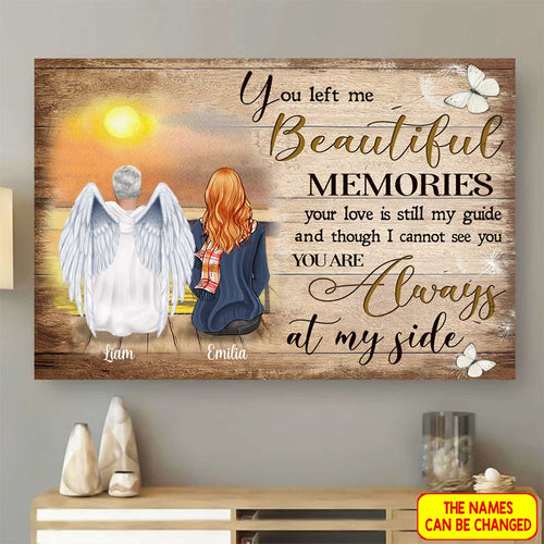 Beautiful Memories Personalized Memorial Gift wall art Canvas Canvas Dreamship 