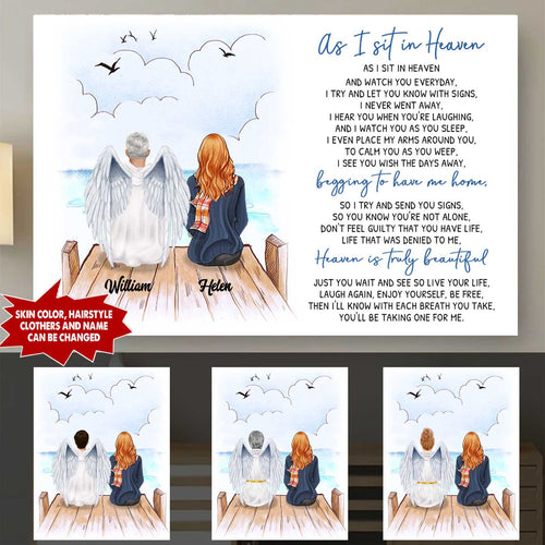 PERSONALIZED "HEAVEN" PREMIUM CANVAS HP-15HL068 Vertical Canvas Dreamship 