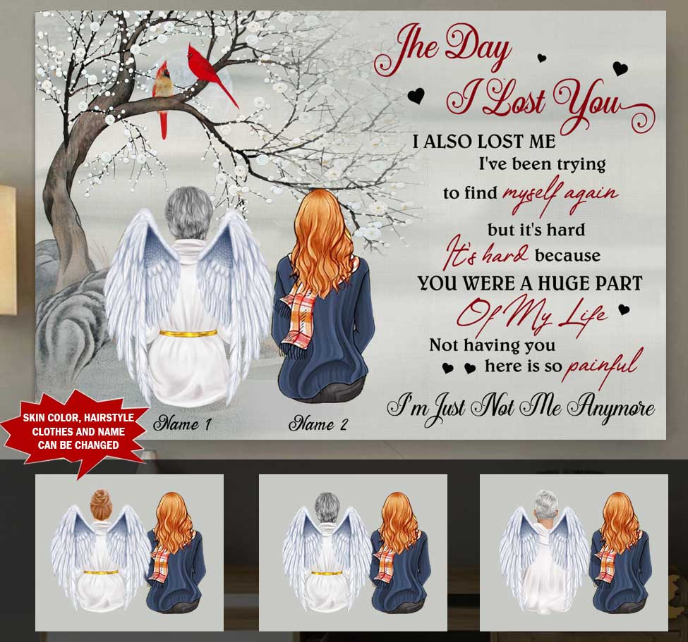 The Day I Lost You Personalized Memorial Gift wall art Canvas Canvas Dreamship 