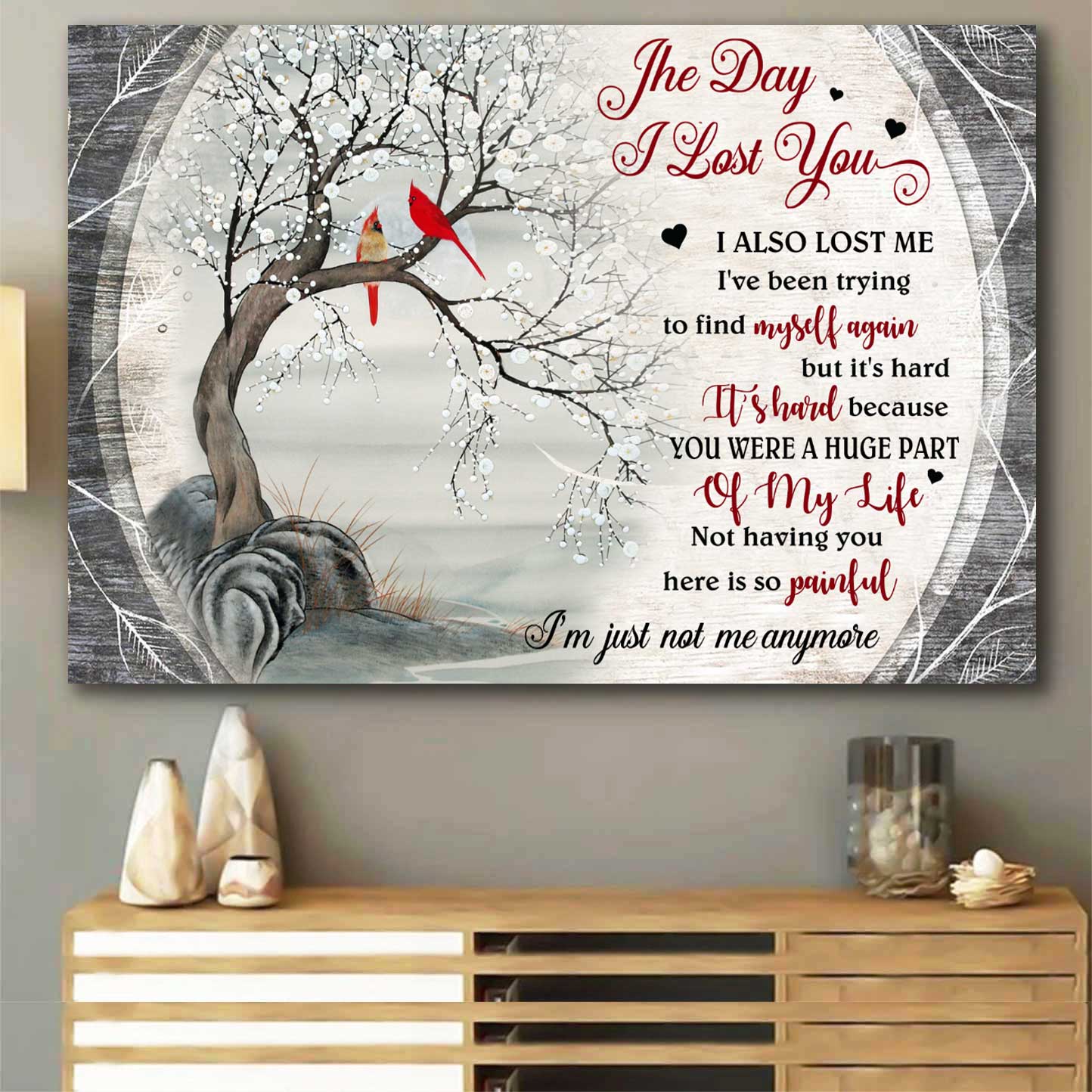 PERSONALIZED Memorial Gift PREMIUM CANVAS HP-15HL071 Vertical Canvas Dreamship 