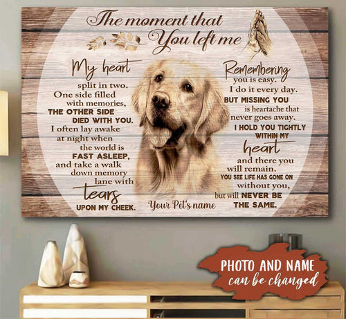 PERSONALIZED Memorial Gift Dog Lovers CANVAS HP-15HL072 Vertical Canvas Dreamship 