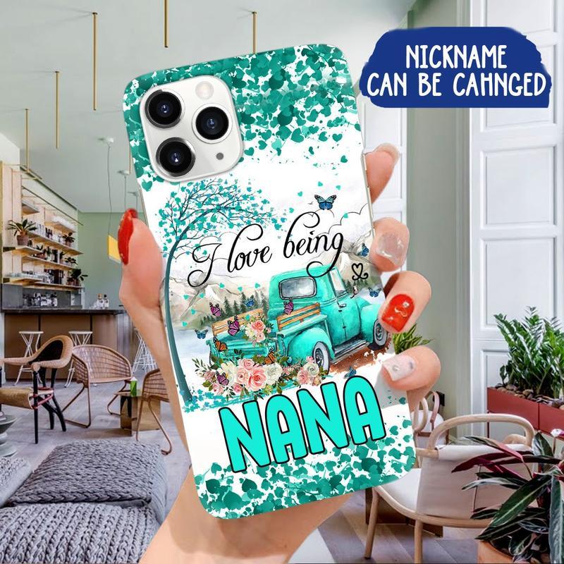 I love being Nana, Gigi, Mimi Grandma Personalized Phone Case HTT18JUN21SH1 Phonecase FUEL 