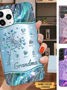 Heart Dandelion Blessed Grandma Nana Mimi Personalized Phone case SC71412