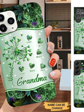 Heart Dandelion Blessed Grandma Nana Mimi Personalized Phone case SC71414