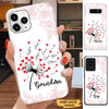 Heart Dandelion Grandma with Grandkids Personalized Phone Case Phone case FUEL