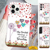 Heart Dandelion My greatest blessings call me Grandma Mimi Nana Personalized Phone Case SC303236