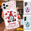 Heart Gnome Grandma Nana Mimi Mom Personalized Phone Case SC102239
