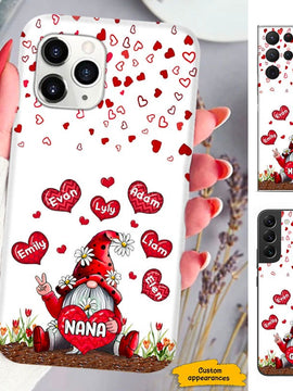 Heart Gnome Grandma Nana Mimi Mommy Personalized Phone Case SC303234