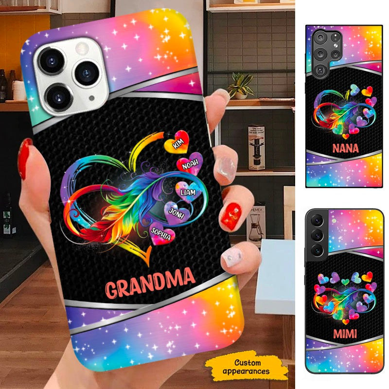 Heart Grandma Nana Mimi Mom Personalized Phone Case SC234115