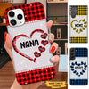 Heart Grandma with Grandkids Nana Mimi Mommy Personalized Phone case SC22914 Phone case ShinyCustom Phone Case