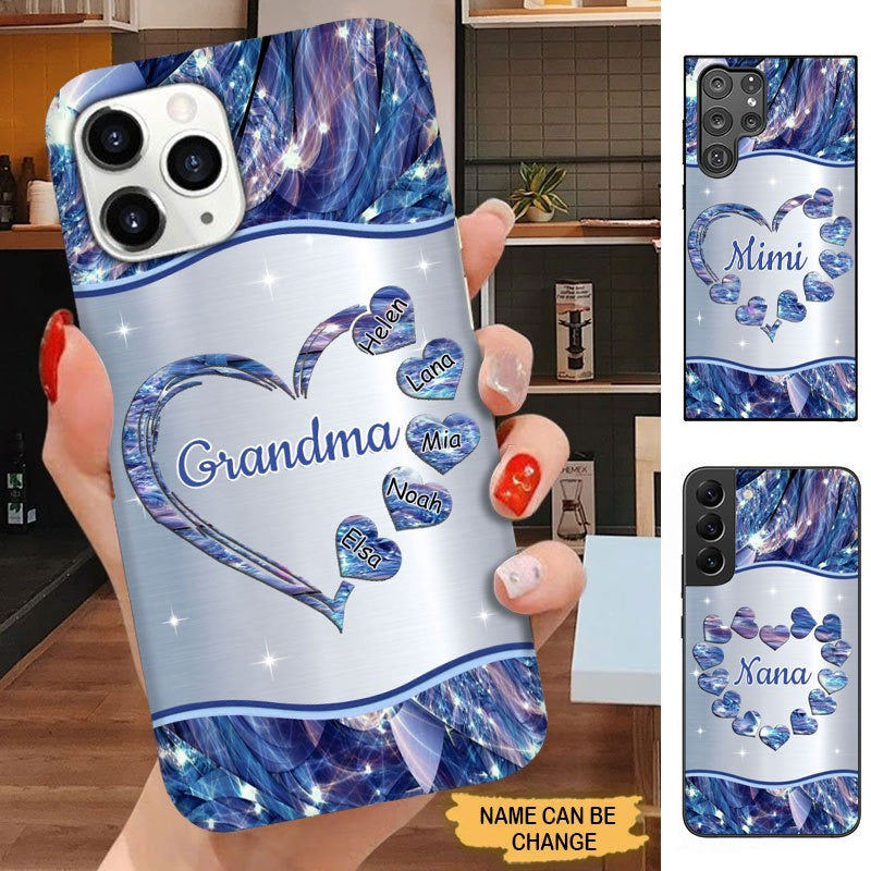Heart Nana Mimi Gigi Grandma Personalized Phone case SC3083 Phone case ShinyCustom Phone Case 