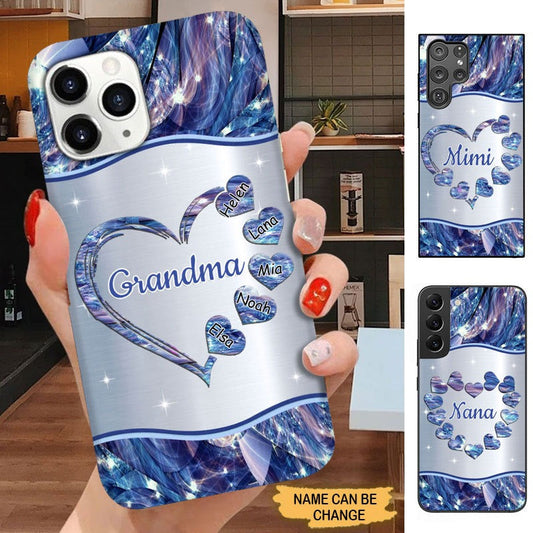 Heart Nana Mimi Gigi Grandma Personalized Phone case SC3083 Phone case ShinyCustom Phone Case 
