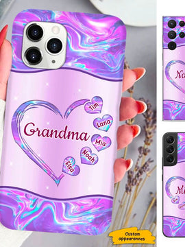 Heart Nana Mimi Gigi Mommy Grandma Personalized Phone Case SC293235