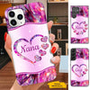 Heart Print Grandma Nana Mommy Personalized Phone case SC241115