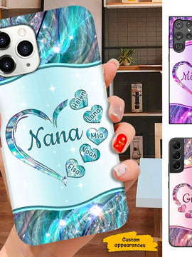 Heart Print Grandma Nana Mommy Personalized Phone case SC281102