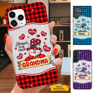 Heart Snowman Grandma Nana Mommy Personalized Phone case SC100111 Phone case ShinyCustom Phone Case 