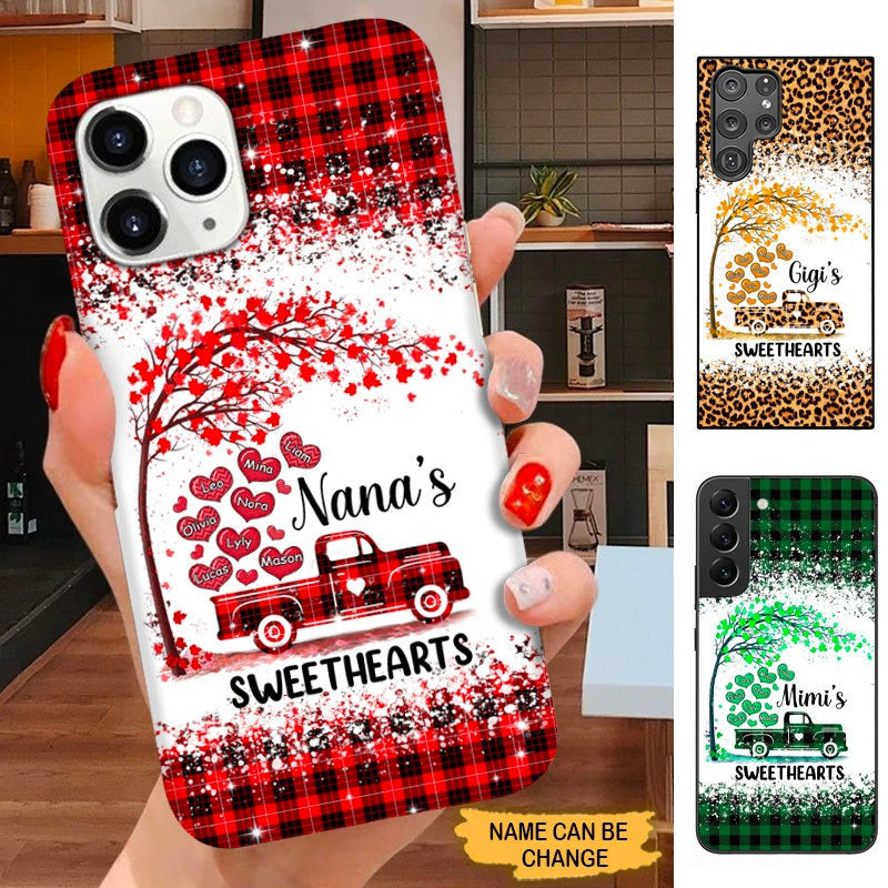 Heart Truck Grandma Nana Mommy Sweethearts Personalized Phone Case SC3092 Phone case ShinyCustom Phone Case 