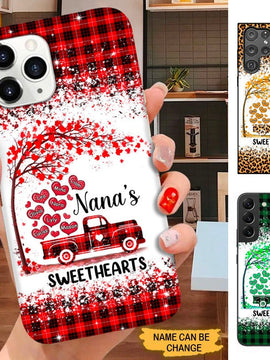 Heart Truck Grandma Nana Mommy Sweethearts Personalized Phone Case SC3092