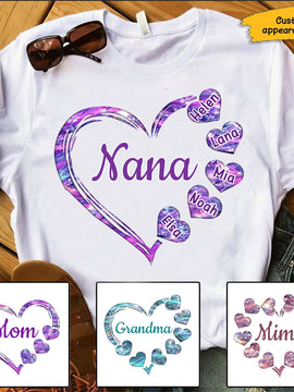 Hearts Grandma Nana Mimi Gigi Personalized Phone case SC243235