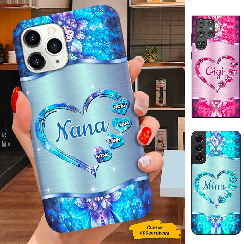 Hearts Grandma Nana Mimi Gigi Personalized Phone case SC291231