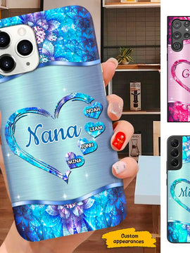 Hearts Grandma Nana Mimi Gigi Personalized Phone case SC291231