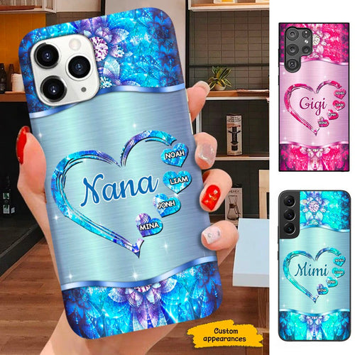 Hearts Grandma Nana Mimi Gigi Personalized Phone case SC291231