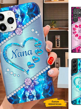 Hearts Grandma Nana Mimi Gigi Personalized Phone case SC291236