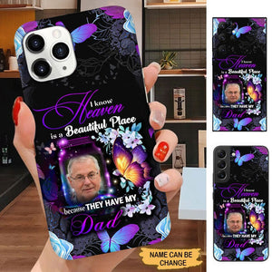Heaven is a beautiful place Photo Upload Memorial Personalized Phone case Phone case FUEL 
